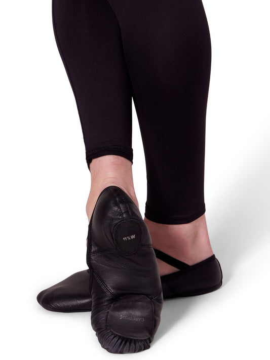 2020-Black Men's Romeo Split Sole Leather Ballet Shoe